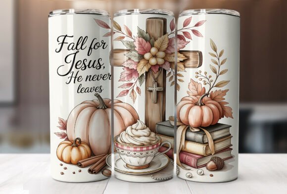Fall Jesus Design Tumbler