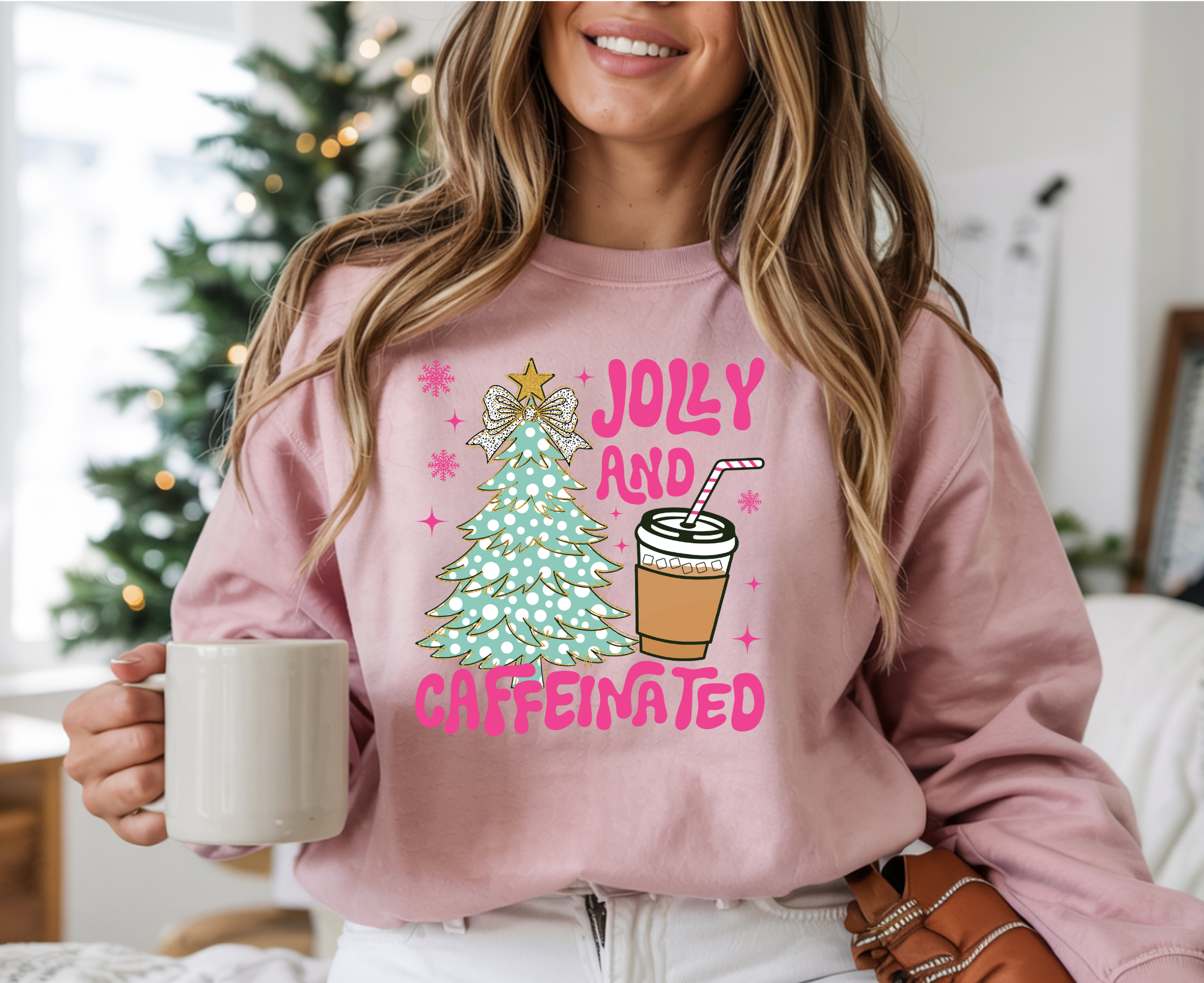 Pink Holiday Sweatshirt